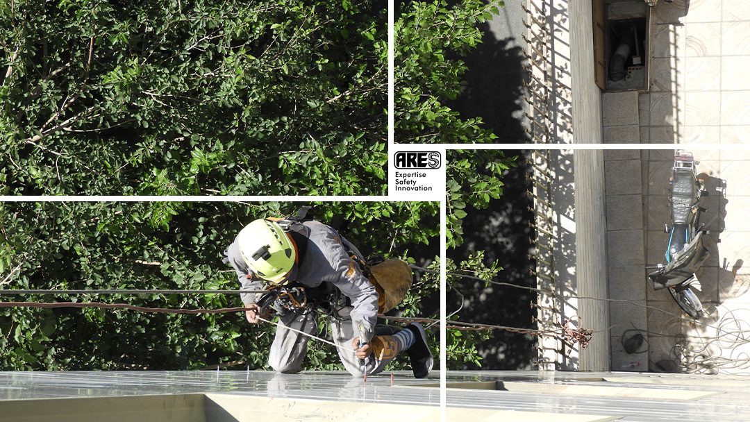 اجرا پیچ رولپلاک نما روی یک ساختمان نو ساز